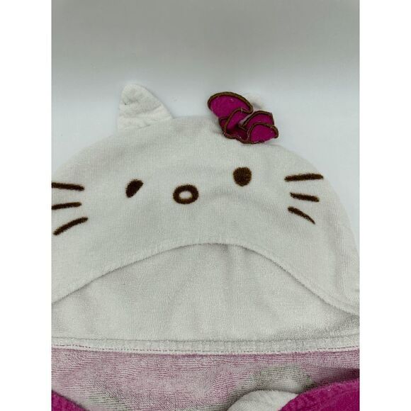 Hello Kitty Baby Towel with Hood Towel Wrap 46 x 23 Bath Towel Multicolored OS - Picture 3 of 12